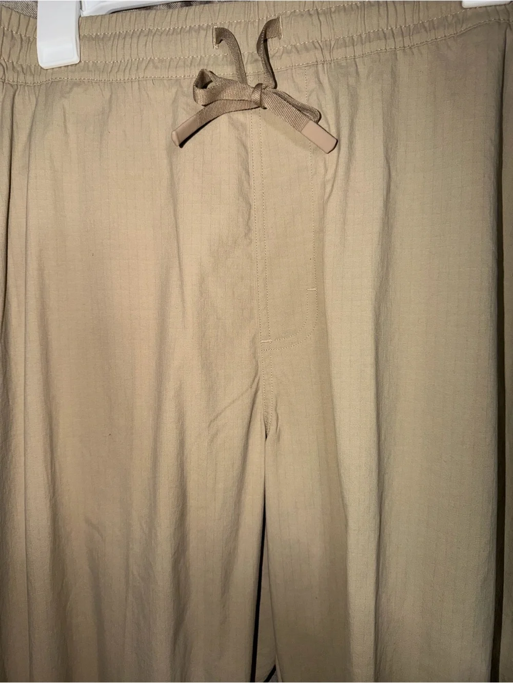 All in Motion Men’s Large Ripstop Jogger Pants Khaki Drawstring Lightweight NWT